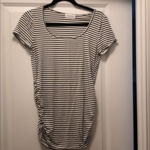 Striped maternity shirt